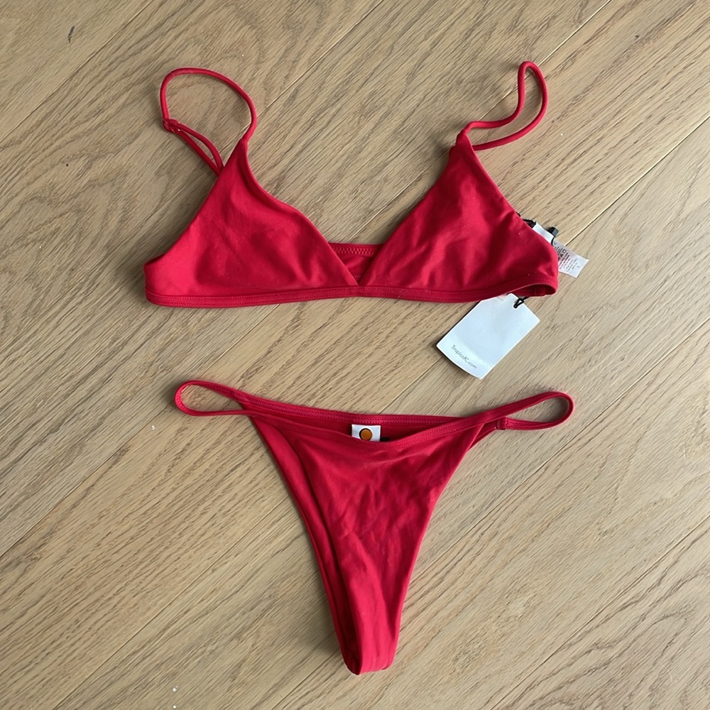 NWT Tropic of C Red Bikini | Small